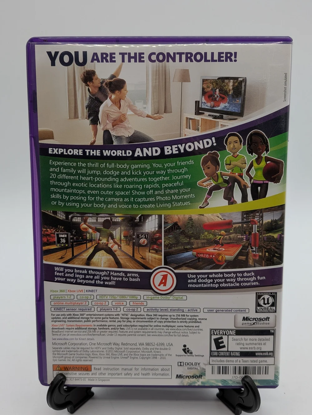 Xbox 360 - Kinect Sports & Adventure! & Zumba Core 3 Game Bundle